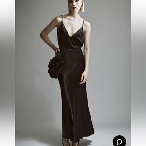 Bardot Capri Velour Slip Dress